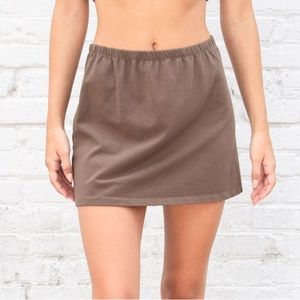 brandy brown cotton skirt